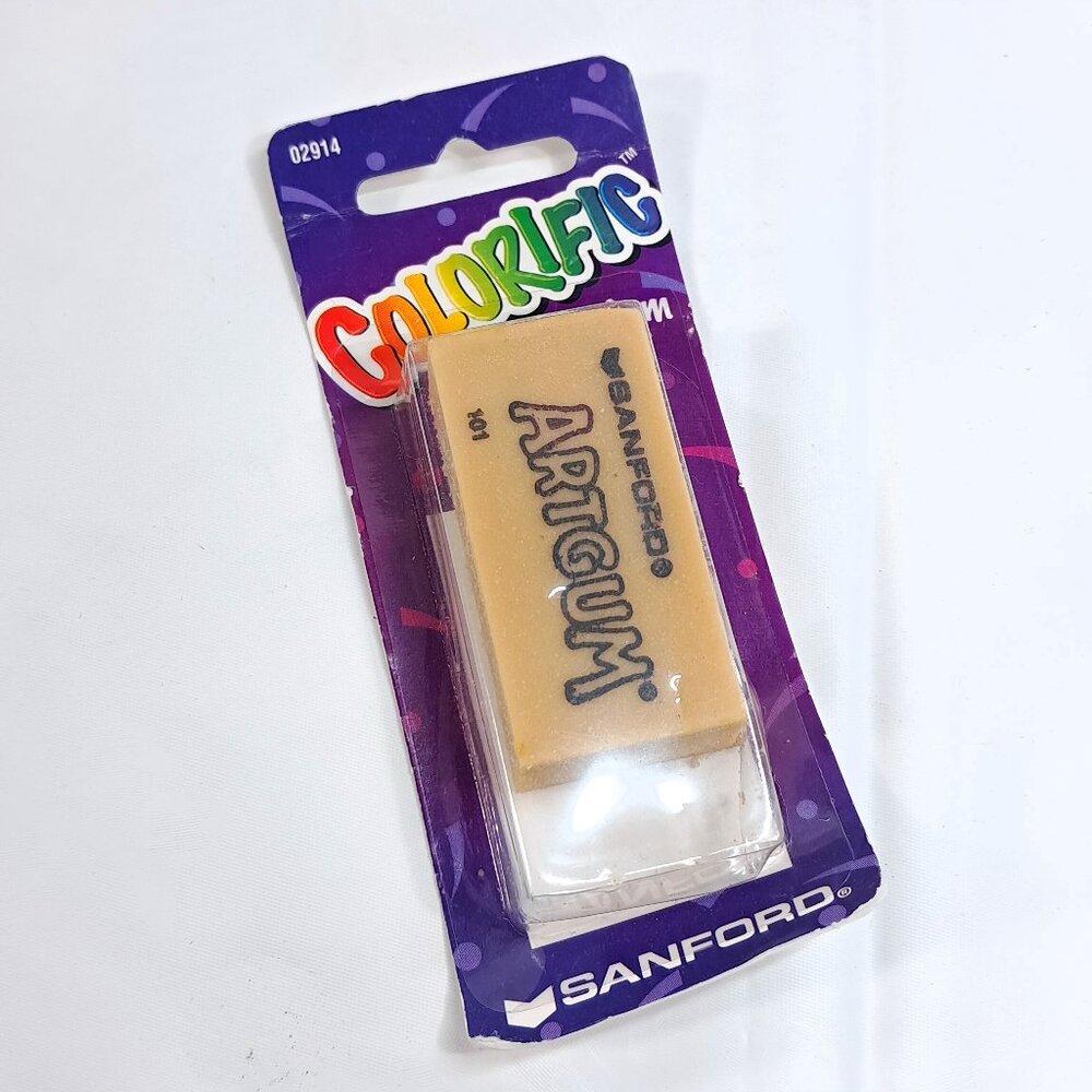 NEW Colorific Sanford Artgum Eraser Art Gum 02914 made in USA Vintage 1998‎